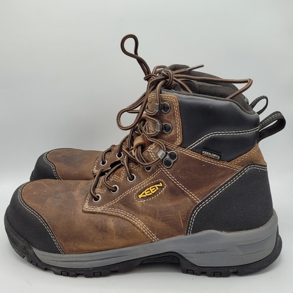 KEEN Utility Men's Evanston 6" Waterproof Work Boots with Carbon Toe Size 10.5EE - Picture 14 of 16